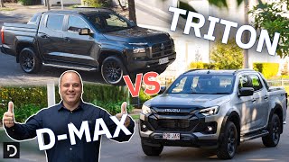 Should I Buy A 2024 Mitsubishi Triton GSR Or An Isuzu DMax XTerrain  Drivecomau [upl. by Beall]