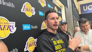 JJ Redick Gives Lakers Injury Update PLUS Talks Dalton Knecht [upl. by Aynos]