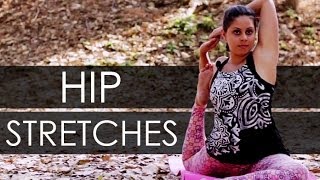 Hip Stretches for Pain Relief and To Open Hips  Simple Yoga Poses [upl. by Alakcim]