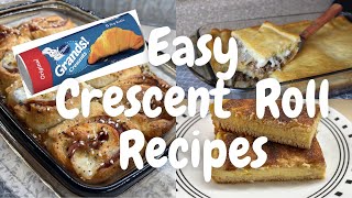 3 TASTY RECIPES USING CAN CRESCENT ROLLS  EASY AND DELICIOUS RECIPE IDEAS [upl. by Ecidna]