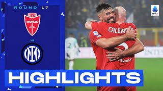 MonzaInter 22  Inter pegged back in added time Goals amp Highlights  Serie A 202223 [upl. by Emlen676]