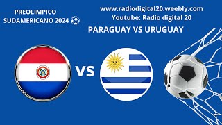 PARAGUAY VS URUGUAY  EN VIVO  PREOLIMPICO SUDAMERICANO 2024 [upl. by Fletch]