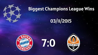 Bayern Munich 70 Shakhtar Donetsk 2015 Biggest Champions League Wins [upl. by Otirecul]