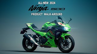 The AllNew 2024 Kawasaki Ninja 500  Product WalkAround [upl. by Choong]