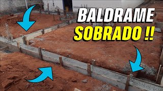 COMO FAZER VIGAS BALDRAME PARA SOBRADO [upl. by Ardried]