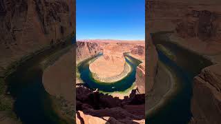 The Colorado River Horseshoe Bend Arizona 🧲🏜️🇺🇸 hiking arizona [upl. by Mellicent]