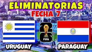 Uruguay vs Paraguay Eliminatorias Sudamericanas Mundial 2026 [upl. by Jonati285]