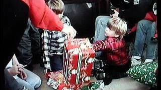 more kids opening christmas gifts 1999 [upl. by Enoed]