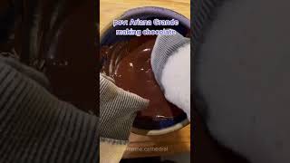 POV Ariana Grande making chocolate memes arianagrande [upl. by Aliahkim844]