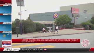 Lowell High School admissions policy up for debate tonight [upl. by Yznel]