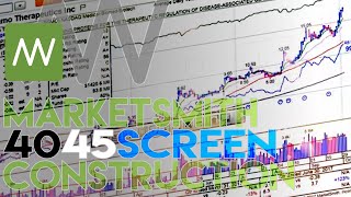 MarketSmith 40 45 Screen Construction [upl. by Nohpets]