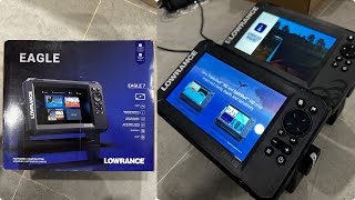 New Lowrance Eagle 2024 Fishfinder Chartplotter Unboxing vs Hook2 Quick Review GPS Sounder Sonar [upl. by Attirehs]