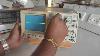 Cathode Ray Oscilloscope  Demonstration  Analog  CRO  PART 1 [upl. by Vaientina]