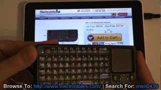 24Ghz Ultra Mini Wireless Keyboard with Touchpad  Review  Purchase at Merimobilescom [upl. by Pasahow]