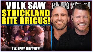 Volk Saw Strickland Bite Dricus In Vegas Exclusive Interview [upl. by Zachery]