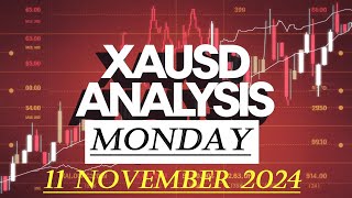 XAUUSD ANALYSIS MONDAY 11 NOVEMBER 2024 [upl. by Lenod]