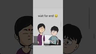 Wait for end 😂 2danimatedvideo animatedcomedy funnyshorts shorts [upl. by Orv]