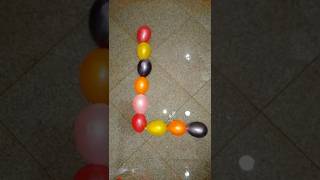 Alfabet Mini Balloons Popping Video balloon waterballons [upl. by Eelatan527]