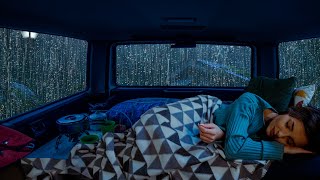 Bruit de pluie pour bien dormir et se détendre  Tonnerre sur la voiture pour une détente profonde [upl. by Manuela]