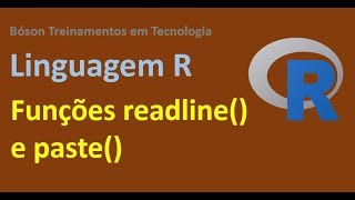 Linguagem R Ler dados do console e concatenar strings [upl. by Harewood]