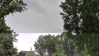 Nahe Blitzeinschläge bei Gewitter  230516  Bad Oldesloe [upl. by Esina194]