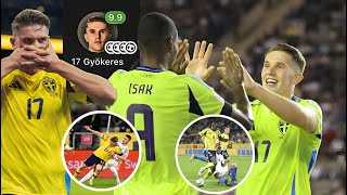 Watch Unstoppable Gyökeres and Alexander Isak vs Azerbaijan  Gyökeres 4 GOALS 🔥 [upl. by Anelad]