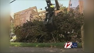 Street sweeping begins in Providence [upl. by Ahsitruc]