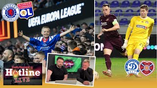 Hotline Live  Rangers v Lyon preview LIVE from Ibrox plus updates from Hearts tie with Dinamo Minsk [upl. by Nancey]