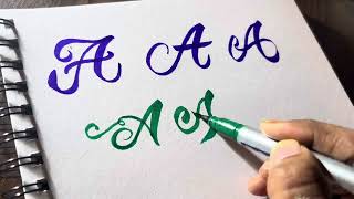 How to write Creative Lettering Styles Alphabets  Hand Lettering Styles for Beginners [upl. by Nibor]