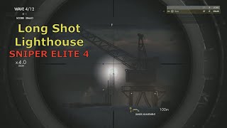 Long Shot Destroy Light from Lighthouse  Sniper Elite 4 Authentic [upl. by Anirpas]