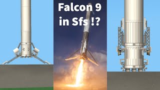 Realistic falcon 9 landing legs in sfs   Spaceflight Simulator [upl. by Papp912]