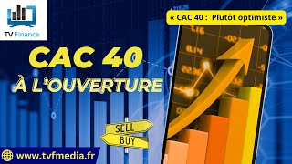 Hervé Dupré  « CAC 40  Plutôt optimiste » [upl. by Annaxor]