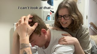 Feeling Sick and THROWING UP Prank cute reaction from Fiancée [upl. by Aniteb]