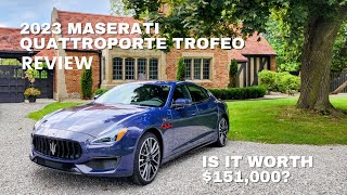 2023 Maserati Quattroporte Trofeo Review  Is It Worth 151000 [upl. by Lanita471]