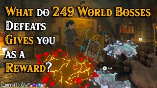 Seriously Defeating all 249 World Bosses gives you this Reward in Zelda Tears of the Kingdom [upl. by Ashbey]