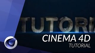 How to Create an Intro in Cinema 4D  TUTORIAL [upl. by Maynord622]