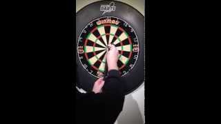 Darts  How To Measure the Throwing Distance or length from dartboard to oche [upl. by Htyderem]