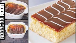 Milky Caramel Cake  Eggless Caramel Cake Tirilece Pastry Cake [upl. by Hild201]