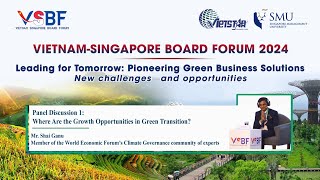 VSBF 2024  Mr Shai Ganu  Where Are the Growth Opportunities in Green Transition [upl. by Ahsieyn117]