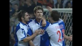 Chris Sutton with a fine goal against Chelsea 1998 [upl. by Ettezzil]