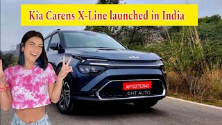 Kia Carens XLine Edition launched in India  exterior design competes with Hyundai Alcazar [upl. by Ylnevaeh346]