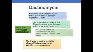 ANTICANCER DRUGS PART 4 CYTOTOXIC ANTIBIOTICS amp PLANT DERIVATIVES [upl. by Atter]