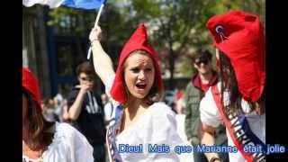 Les jolies Mariannes de la Manif pour tous chanson  lyrics [upl. by Zippel]