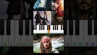 Pirates of the Caribbean theme bgmjack sparrow BGMeasy piano tutorialin piano [upl. by Leshia426]