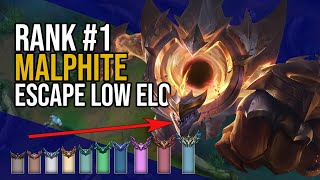 The official RANK 1 Malphite guide  The perfect pick for free LP [upl. by Nnairac]