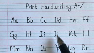 English writing capital and small letters AZ  English handwriting capital and small letters [upl. by Nitnilc563]