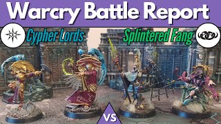 Cypher Lords vs Splintered Fang  Warcry Battle Report [upl. by Giffy]