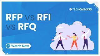 RFP vs RFI vs RFQ  Short Video by Techcanvass [upl. by Waxman]