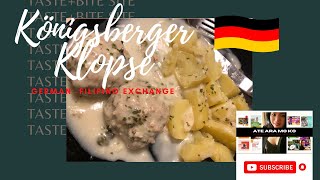 GERMAN MEATBALLSKÖNIGSBERGER KLOPSE CUTURAL EXCHANGE THRU TASTE GERMANFILIPINO PINAY IN GERMANY [upl. by Debbee]