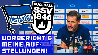 Hertha BSC vs SSV Ulm Vorbericht Fabi Reese Demme amp Linus Gechter zurück [upl. by Refinnaej]